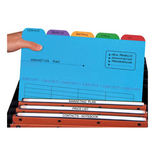 Oxford Ultimate Tabbed Folder 240gsm Mediumweight Reinforced Manilla A4 Astd Ref 100330160 [Pack 25]  102738 Buy online at Office 5Star or contact us Tel 01594 810081 for assistance