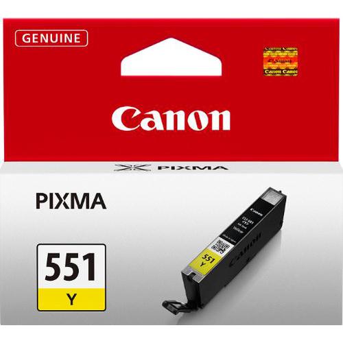 Canon CLI-551Y Inkjet Cartridge Page Life 330pp 7ml Yellow Ref 6511B001