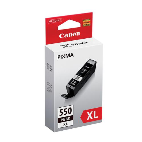 Canon PGI-550XL Inkjet Cartridge High Yield Page Life 500pp 22ml Black Ref 6431B001
