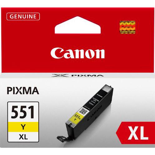 Canon CLI-551Y XL Inkjet Cartridge 11ml Page Life 685pp Yellow Ref 6446B001