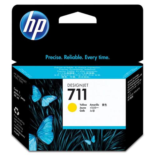Hewlett Packard [HP] No.711 Inkjet Cartridge 29ml Yellow Ref CZ132A