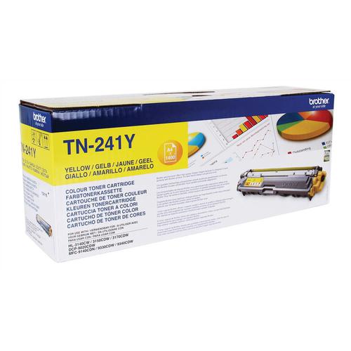 Brother Laser Toner Cartridge Page Life 1400pp Yellow Ref TN241Y