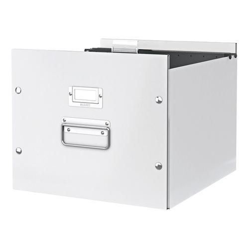 Leitz Click and Store Archive Box For A4 Suspension Files White Ref 60460001 4052281 Buy online at Office 5Star or contact us Tel 01594 810081 for assistance