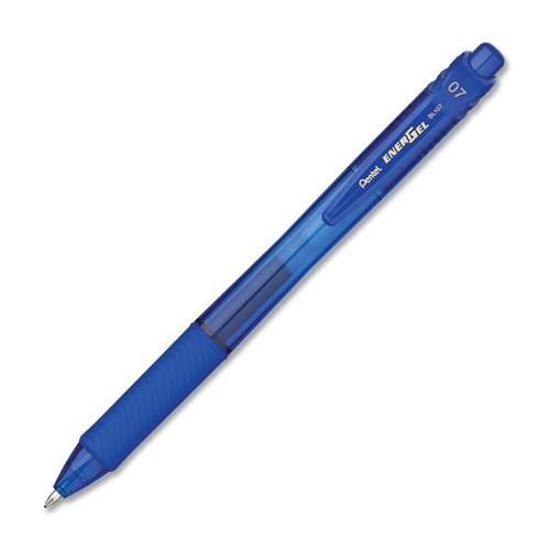 Pentel EnerGel X Rollerball Retractable 0.7mm Tip 0.35mm Line Blue Ref BL107-C [Pack 12] 399451 Buy online at Office 5Star or contact us Tel 01594 810081 for assistance