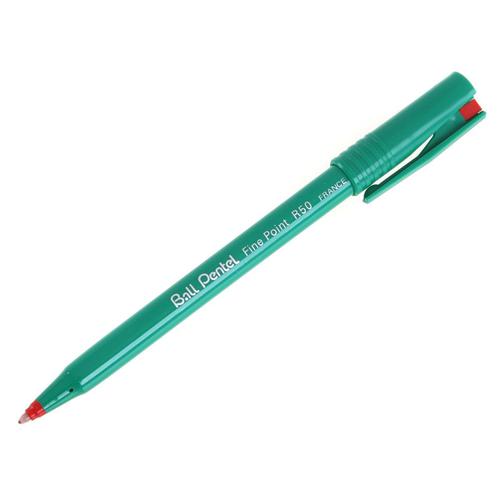 Pentel R50 Rollerball Pen 0.8mm Tip 0.4mm Line Black Ref R50-A [Pack 12] Pentel Co