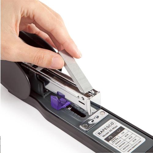 Rapesco ECO X5-90ps Heavy Duty Less Effort Stapler (black / grey) 107071 Buy online at Office 5Star or contact us Tel 01594 810081 for assistance