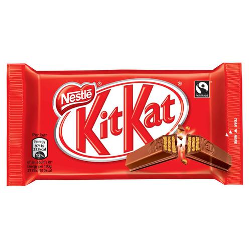 Nestle Kit Kat Chunky Ref 12405884 [Pack 4] 4105272 Buy online at Office 5Star or contact us Tel 01594 810081 for assistance