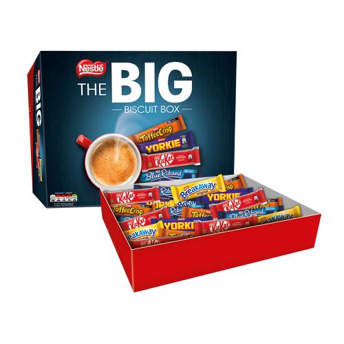 Nestle Big Chocolate Box Five Assorted Biscuit Bars Ref 12391006 [Pack 71] 4060185 Buy online at Office 5Star or contact us Tel 01594 810081 for assistance