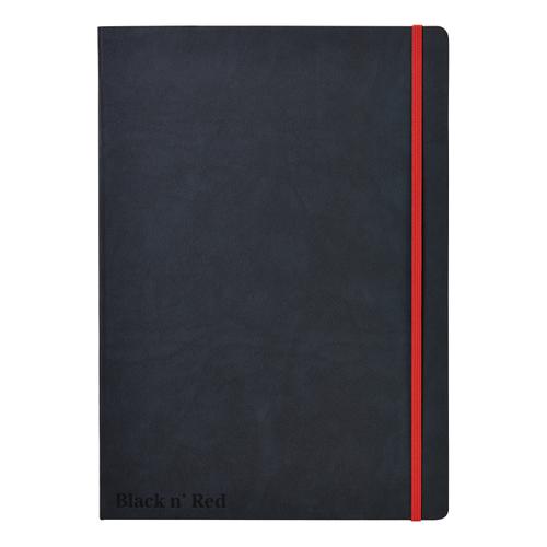 Black By Black n Red Business Journal Hard Cover Ruled and Numbered 144pp A4 Ref 400038675
