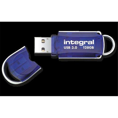 Integral Courier Flash Drive USB 3.0 Blue 128GB Ref INFD128GBCOU3.0  107927