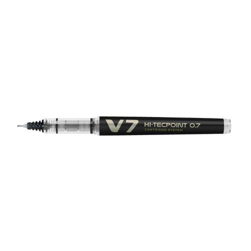 Pilot V7 Rollerball Pen Cartridge System Refillable Medium 0.7mm Tip 0.5mm Line Black 108100101 [Pack 10]