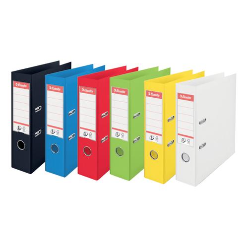 Esse Litree No. 1 Lever Arch File PP Slotted 75mm Spine A4 Yellow Ref 880027 [Pack of 10] ACCO Brands