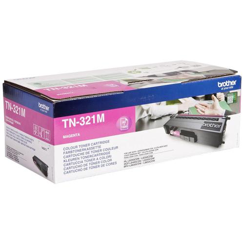 Brother Laser Toner Cartridge Page Life 1500pp Magenta Ref TN321M Brother