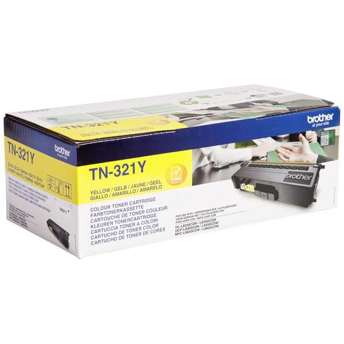 Brother Laser Toner Cartridge Page Life 1500pp Yellow Ref TN321Y