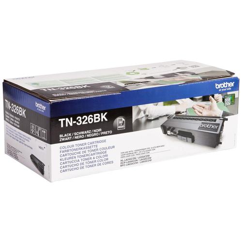 Brother Laser Toner Cartridge High Yield Page Life 4000pp Black Ref TN326BK