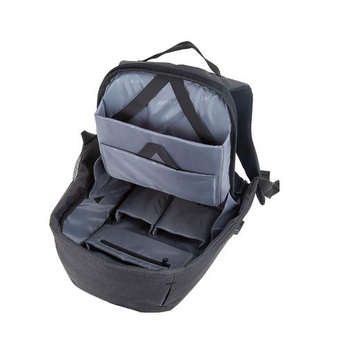 LightPak Safepak Backpack With 15in Laptop Case Polyester Black Ref 46154 112491 Buy online at Office 5Star or contact us Tel 01594 810081 for assistance