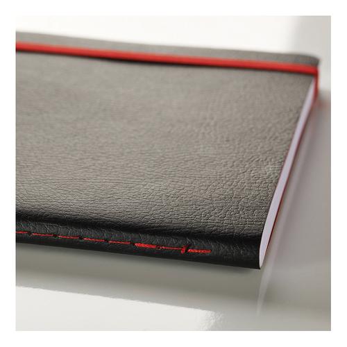 Black By Black n Red Business Journal Soft Cover Ruled and Numbered 144pp A5 Ref 400051204 Hamelin