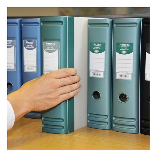 Hermes Lever Arch File Polypropylene 80mm A4 Metallic Blue Ref 832007 4051301 Buy online at Office 5Star or contact us Tel 01594 810081 for assistance