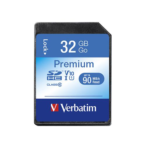 Verbatim SDHC Media Memory Card SD 2.0 FAT32 Class 10 Read 10MB/s Write 10MB/s 32GB Ref 43963 4051816 Buy online at Office 5Star or contact us Tel 01594 810081 for assistance