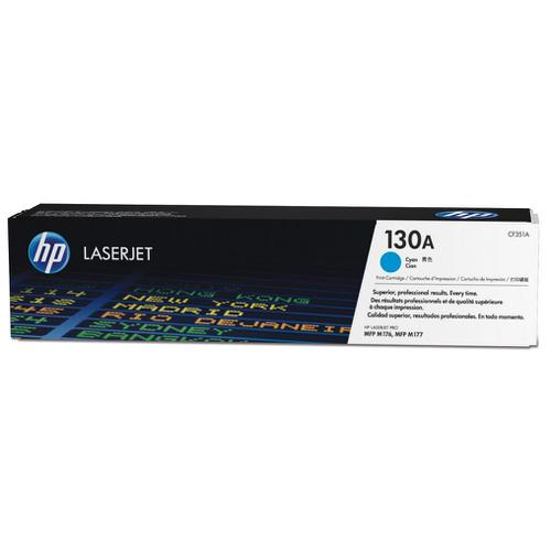 HP 130A Laser Toner Cartridge Page Life 1000pp Cyan Ref CF351A