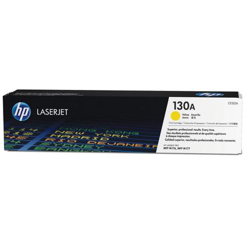 HP 130A Laser Toner Cartridge Page Life 1000pp Yellow Ref CF352A