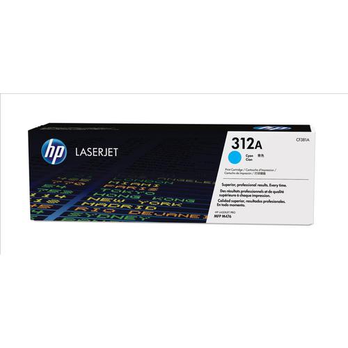 HP 312A Laser Toner Cartridge Page Life 2700pp Cyan Ref CF381A