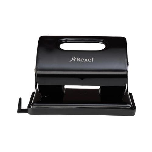 Rexel V220 Value Punch 2-Hole Metal Capacity 20x 80gsm Black Ref 2100763 114068 Buy online at Office 5Star or contact us Tel 01594 810081 for assistance