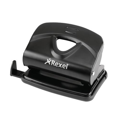 Rexel V220 Value Punch 2-Hole Metal Capacity 20x 80gsm Black Ref 2100763  114068