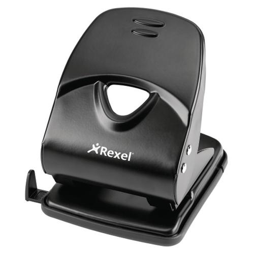 Rexel V240 Value Punch 2-Hole Metal Capacity 40x 80gsm Black Ref 2103653 ACCO Brands