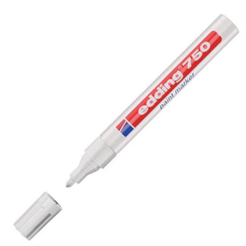 Edding 750 Paint Marker Bullet Tip 2-4mm Line White Ref 4-750049 [Pack 10]