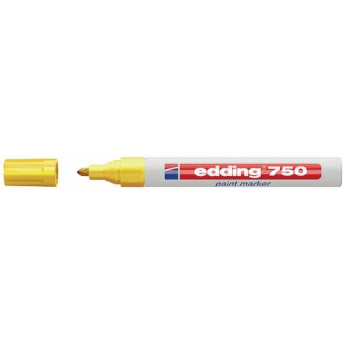 Edding 750 Paint Marker Bullet Tip 2-4mm Line Yellow Ref 4-750005 [Pack 10]