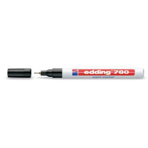 Edding 780 Paint Marker Extra Fine Bullet Tip 0.8mm Line White Ref 4-780049 [Pack 10]