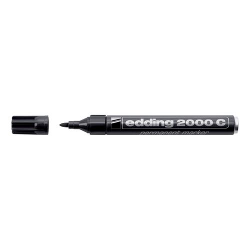 Edding 2000C Permanent Marker Bullet Tip 1.5-3mm Line Black Ref 4-2000C001 [Pack 10]