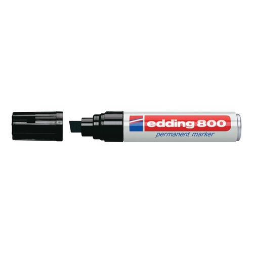 Edding 800 Permanent Marker Chisel Tip 4-12mm Line Black Ref 4-800001 [Pack 5]