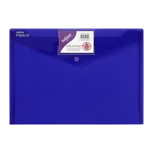 Snopake Polyfile ID Wallet File Polypropylene with Card Holder A4 Electra Assorted Ref 14734 [Pack of 5] 123145 Buy online at Office 5Star or contact us Tel 01594 810081 for assistance