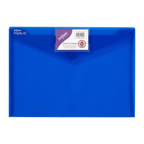 Snopake Polyfile ID Wallet File Polypropylene with Card Holder A4 Electra Assorted Ref 14734 [Pack of 5]