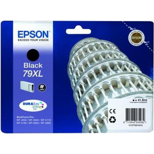 Epson 79XL Inkjet Cartridge Tower of Pisa High Yield Page Life 2600pp 41.8ml Black Ref C13T79014010