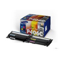 Samsung CLT-P406C Laser Toner Carts Page Life 1500pp Black/1000pp Cyan/Mag/Yellow Ref SU375A [Pack 4]