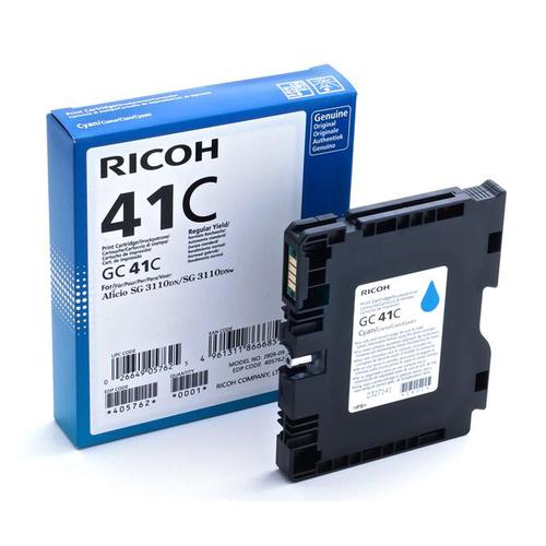 Ricoh Gel Inkjet Cartridge Page Life 2200pp Cyan Ref GC41C 405762