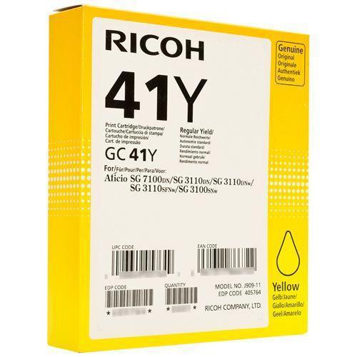 Ricoh Gel Inkjet Cartridge Page Life 2200pp Yellow Ref GC41Y 405764