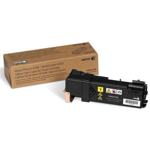 Xerox Phaser 6500 Laser Toner Cartridge High Yield Page Life 2500pp Yellow Ref 106R01596
