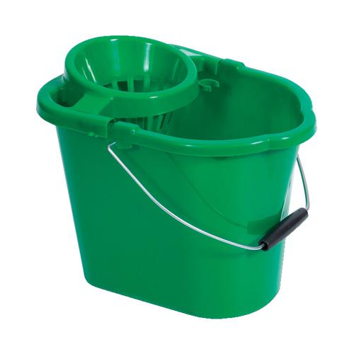 Oval Mop Bucket 12 Litre Green