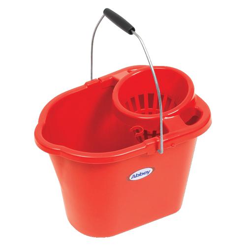 Oval Mop Bucket 12 Litre Red