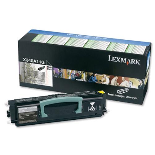 Lexmark Laser Toner Cartridge Return Program Page Life 2500pp Black Ref X340A11GG