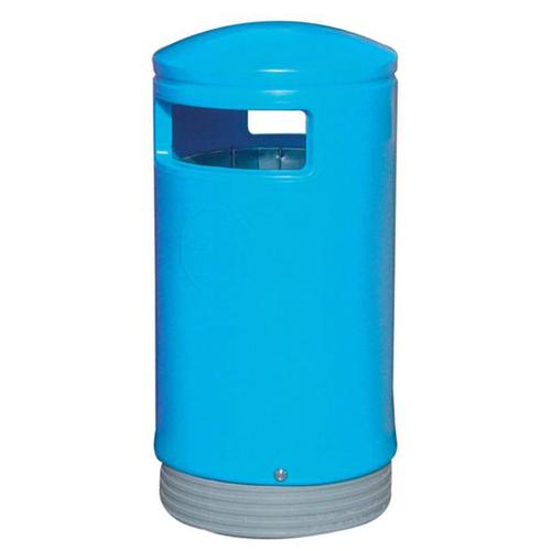 Outdoor Hooded Top Bin 110 Litres Easy Clean Blue