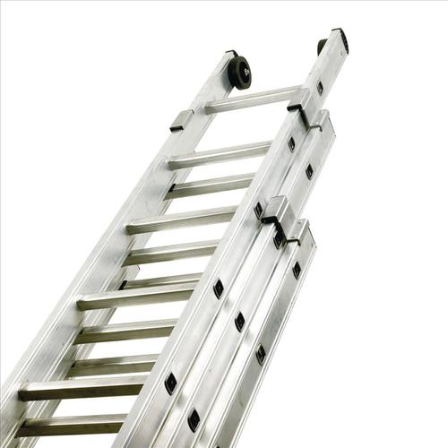 Aluminium Push Up Ladder 3 Section x 8 Rungs Capacity 150kg