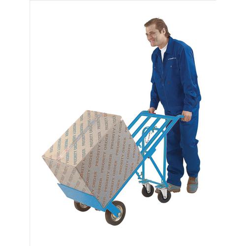 Hand Truck 3 Position Steel Frame Double Rear Castors Capacity 200kg Blue 4024595 Buy online at Office 5Star or contact us Tel 01594 810081 for assistance