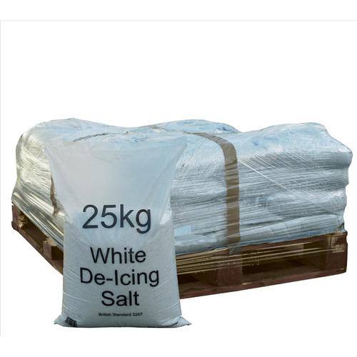 Salt Bag De-icing 25kg White [Packed 20]