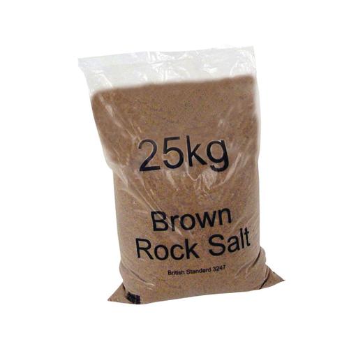 Rock Salt De-icing 25kg Brown [Packed 10]