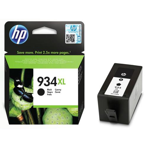 Hewlett Packard [HP] No.934XL Inkjet Cartridge High Yield Page Life 1000pp 25.5ml Black Ref C2P23AE